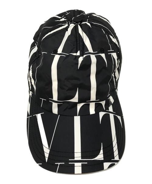 VALENTINO GARAVANI（ヴァレンティノ・ガラヴァーニ）VALENTINO GARAVANI (ヴァレンティノ・ガラヴァーニ) VLTNタイムズベースボールキャップ ブラックの古着・服飾アイテム