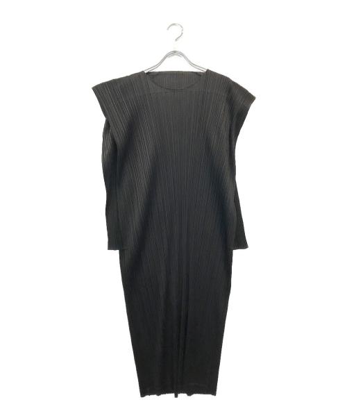 PLEATS PLEASE（プリーツプリーズ）PLEATS PLEASE (プリーツプリーズ) ワンピース ブラック サイズ:SIZE3の古着・服飾アイテム