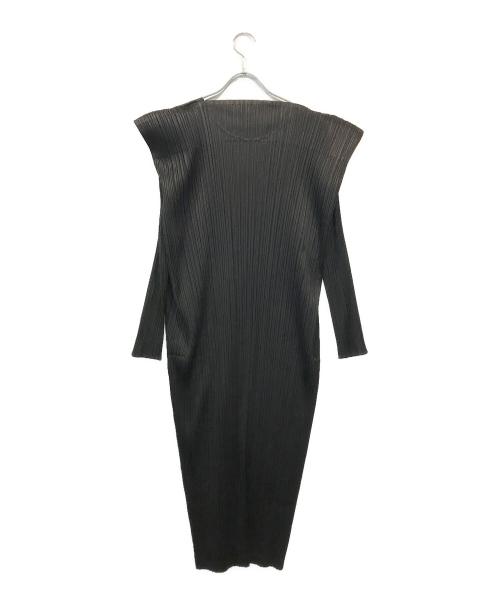 PLEATS PLEASE（プリーツプリーズ）PLEATS PLEASE (プリーツプリーズ) ワンピース ブラック サイズ:SIZE3の古着・服飾アイテム