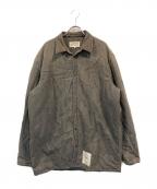 Maison Margielaメゾンマルジェラ）の古着「パテッド ダンガリー デニム シャツ ジャケット」｜グレー