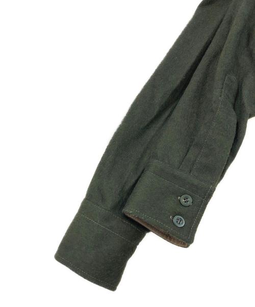 Maison Margiela（メゾンマルジェラ）Maison Margiela (メゾンマルジェラ) ウールオーバーシャツ グリーン サイズ:SIZE 39の古着・服飾アイテム