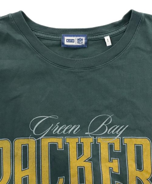 KITH（キス）KITH (キス) NFL (エヌエフエル) Packers Vintage Tee 'Stadium' グリーン サイズ:XXLの古着・服飾アイテム
