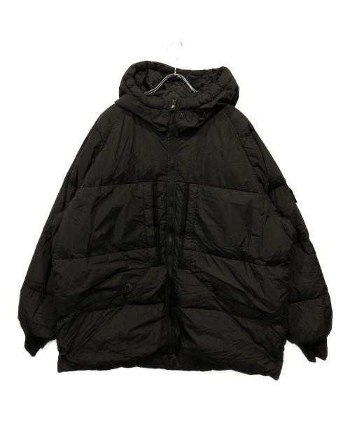 STONE ISLAND（ストーンアイランド）STONE ISLAND (ストーンアイランド) ガーメントダイナイロンレップスフーデッドダウンジャケット ブラック サイズ:3XLの古着・服飾アイテム