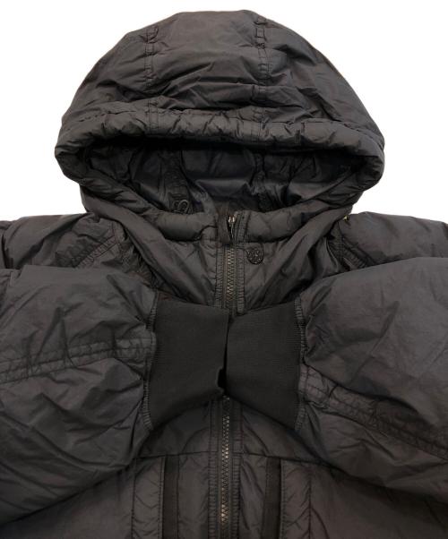 STONE ISLAND（ストーンアイランド）STONE ISLAND (ストーンアイランド) ガーメントダイナイロンレップスフーデッドダウンジャケット ブラック サイズ:3XLの古着・服飾アイテム