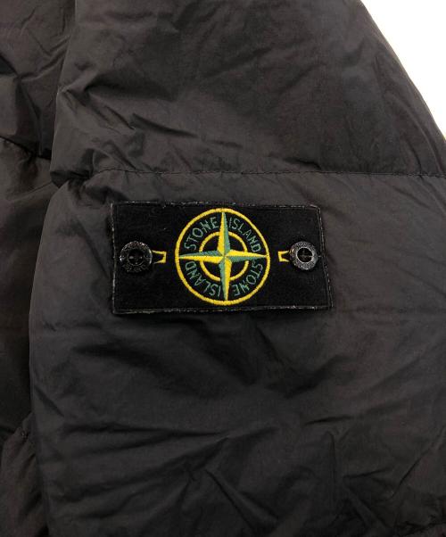 STONE ISLAND（ストーンアイランド）STONE ISLAND (ストーンアイランド) ガーメントダイナイロンレップスフーデッドダウンジャケット ブラック サイズ:3XLの古着・服飾アイテム