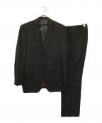 BURBERRY BLACK LABELバーバリーブラックレーベル）の古着「ストライプ2B３ピースセットアップスーツ」｜ブラック