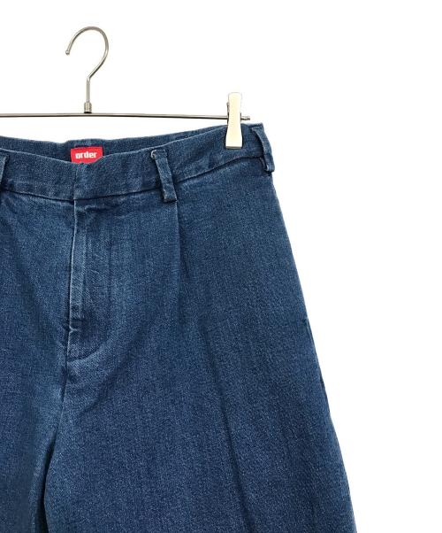 order（オーダー）order (オーダー) loose slacks denim インディゴ サイズ:SIZE Mの古着・服飾アイテム