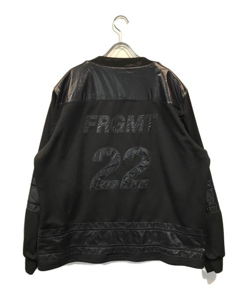 MONCLER GENIUS（モンクレール ジーニアス）MONCLER GENIUS (モンクレール ジーニアス) FRAGMENT DESIGN (フラグメントデザイン) VネックプルオーバーホッケーTee ブラック サイズ:Mの古着・服飾アイテム