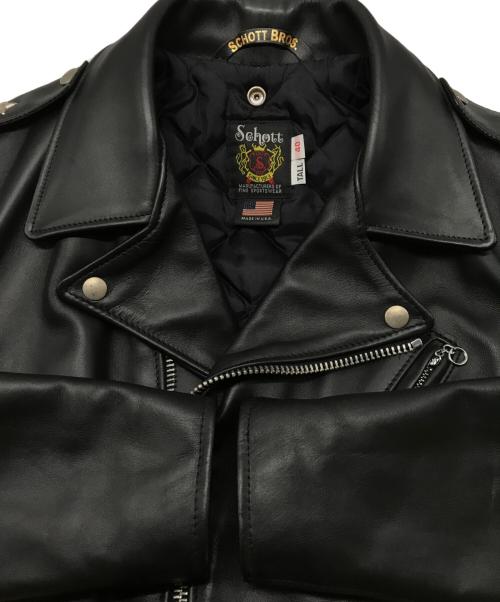 Schott（ショット）Schott (ショット) ワンスターダブルライダースジャケット ブラック サイズ:SIZE40の古着・服飾アイテム