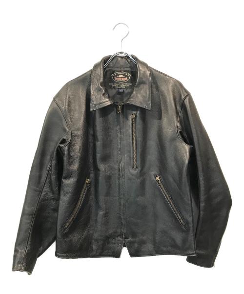 KUSHITANI（クシタニ）KUSHITANI (クシタニ) シングルレザージャケット ブラック サイズ:Lの古着・服飾アイテム