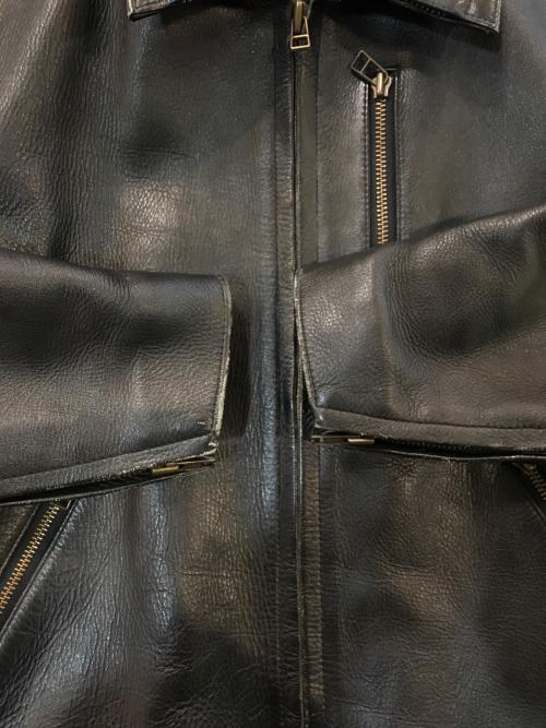 KUSHITANI（クシタニ）KUSHITANI (クシタニ) シングルレザージャケット ブラック サイズ:Lの古着・服飾アイテム