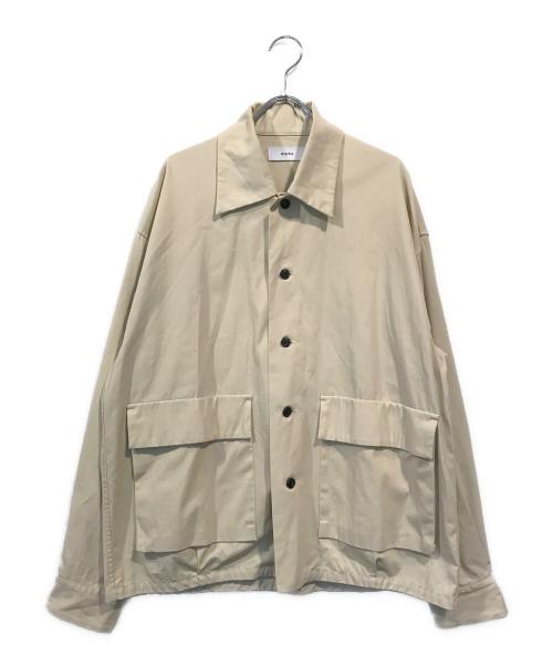 MARKA（マーカ）MARKA (マーカ) ハイツイストコットンツイルユーティリティシャツ ベージュ サイズ:SIZE 2の古着・服飾アイテム