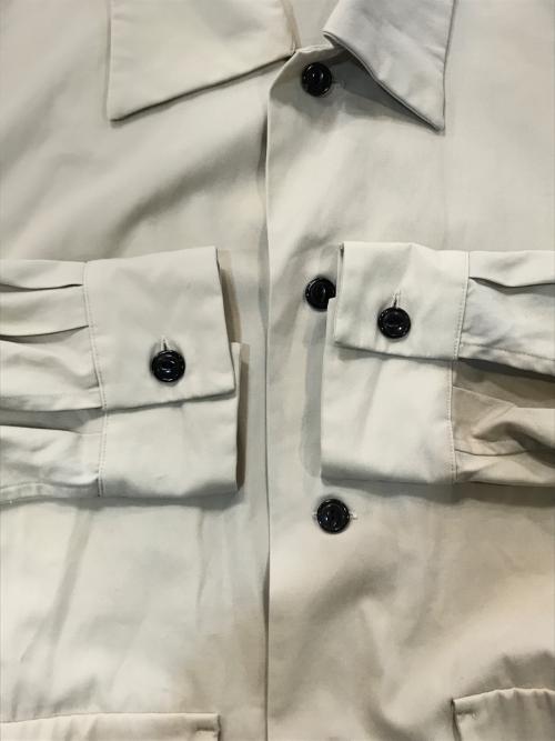 MARKA（マーカ）MARKA (マーカ) ハイツイストコットンツイルユーティリティシャツ ベージュ サイズ:SIZE 2の古着・服飾アイテム