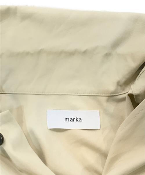 MARKA（マーカ）MARKA (マーカ) ハイツイストコットンツイルユーティリティシャツ ベージュ サイズ:SIZE 2の古着・服飾アイテム