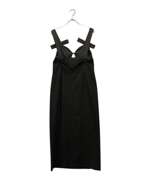 eimy istoire（エイミーイストワール）eimy istoire (エイミーイストワール) ショルダーリボンワンピース ブラック サイズ:Mの古着・服飾アイテム