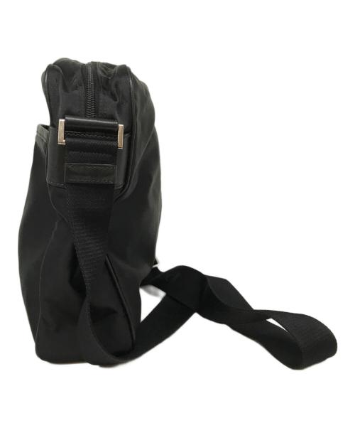 PRADA（プラダ）PRADA (プラダ) ロゴナイロンショルダーバッグ ブラックの古着・服飾アイテム