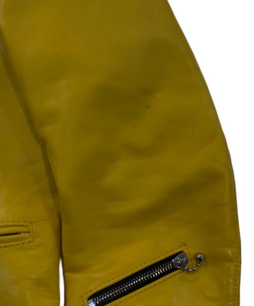 Lewis Leathers（ルイスレザース）Lewis Leathers (ルイスレザース) CYCLONE/サイクロン イエロー サイズ:SIZE 38の古着・服飾アイテム