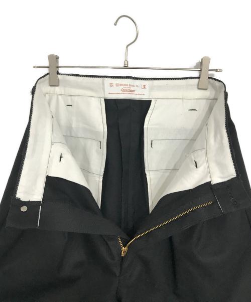 JOURNAL STANDARD relume（ジャーナルスタンダード レリューム）JOURNAL STANDARD relume (ジャーナルスタンダード レリューム) UNIVERSAL OVERALL (ユニバーサルオーバーオール) ヘリテージライン 別注 2タックトラウザー ブラック サイズ:Mの古着・服飾アイテム