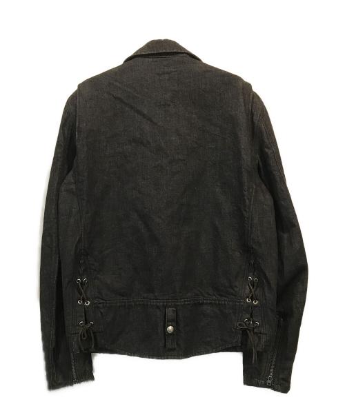 SCHOTT BROS.（ショット）SCHOTT BROS. (ショットブロス) デニムワンスターライダースジャケット ブラック サイズ:38の古着・服飾アイテム