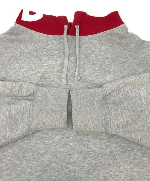SUPREME（シュプリーム）SUPREME (シュプリーム) Contrast Hooded Sweatshirt レッド×グレー サイズ:Sの古着・服飾アイテム