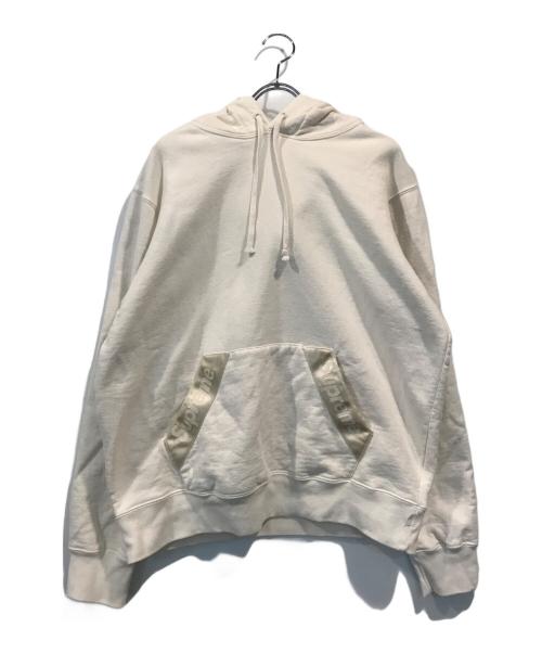SUPREME（シュプリーム）SUPREME (シュプリーム) TONAL WEBBING HOODED SWEATSHIRT アイボリー サイズ:sの古着・服飾アイテム