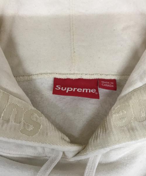 SUPREME（シュプリーム）SUPREME (シュプリーム) TONAL WEBBING HOODED SWEATSHIRT アイボリー サイズ:sの古着・服飾アイテム
