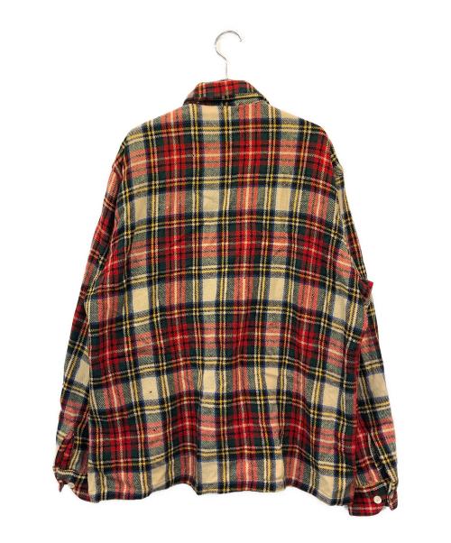 McGREGOR（マクレガー）McGREGOR (マクレガー) 50'sウールオープンカラーシャツ レッド×グリーン サイズ:Lの古着・服飾アイテム