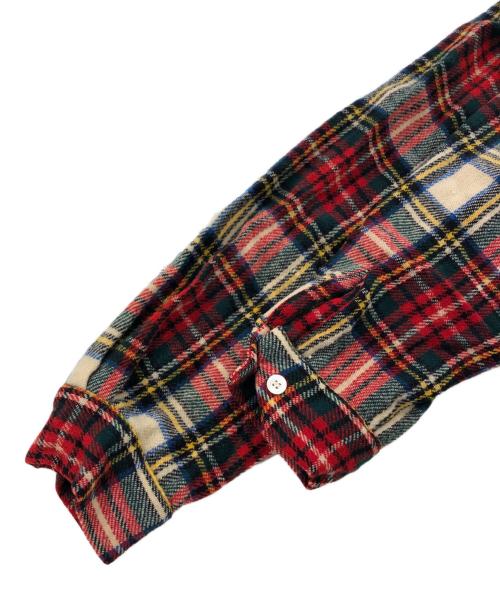 McGREGOR（マクレガー）McGREGOR (マクレガー) 50'sウールオープンカラーシャツ レッド×グリーン サイズ:Lの古着・服飾アイテム