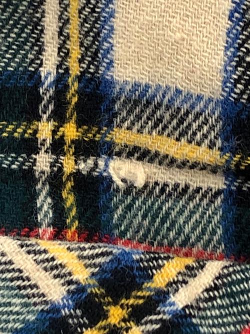 McGREGOR（マクレガー）McGREGOR (マクレガー) 50'sウールオープンカラーシャツ レッド×グリーン サイズ:Lの古着・服飾アイテム