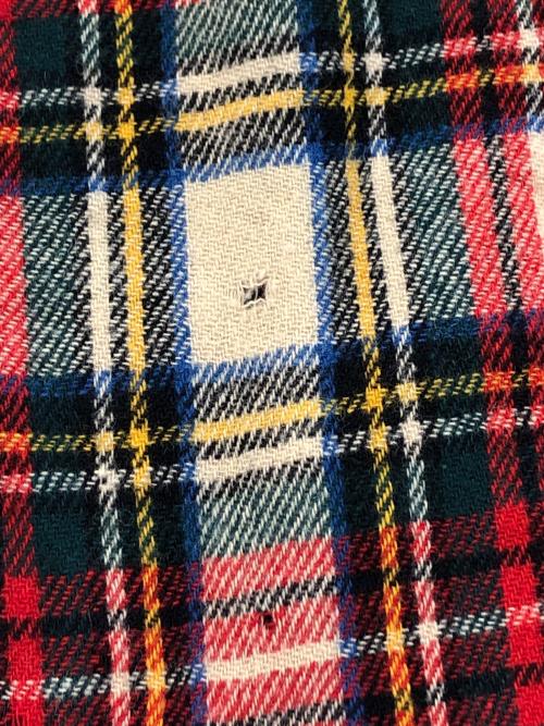 McGREGOR（マクレガー）McGREGOR (マクレガー) 50'sウールオープンカラーシャツ レッド×グリーン サイズ:Lの古着・服飾アイテム