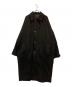 yokosakamoto（ヨウコサカモト）の古着「カスリオーバーコート」｜ブラック