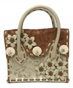 Carving Tribesカービングトライブス）の古着「カービング2WAYバッグ」｜ブラウン×ベージュ