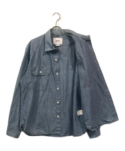 WTAPS（ダブルタップス）WTAPS (ダブルタップス) CELL LS SHIRT インディゴ サイズ:SIZE 02の古着・服飾アイテム