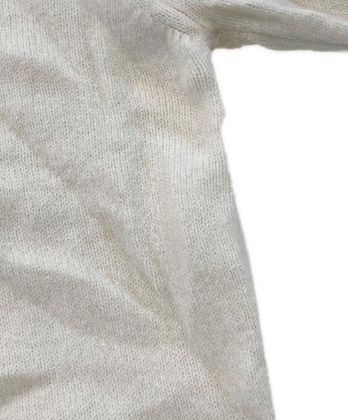 maison kitsune（メゾンキツネ）MAISON KITSUNE (メゾンキツネ) LAMBSWOOL R NECK PULLOVER アイボリー サイズ:SIZE XSの古着・服飾アイテム
