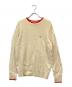 MAISON KITSUNE（メゾンキツネ）の古着「LAMBSWOOL R NECK PULLOVER」｜アイボリー