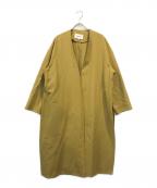 ENFOLDエンフォルド）の古着「ソフトツイストCO1ミニマルスリットコート」｜イエロー