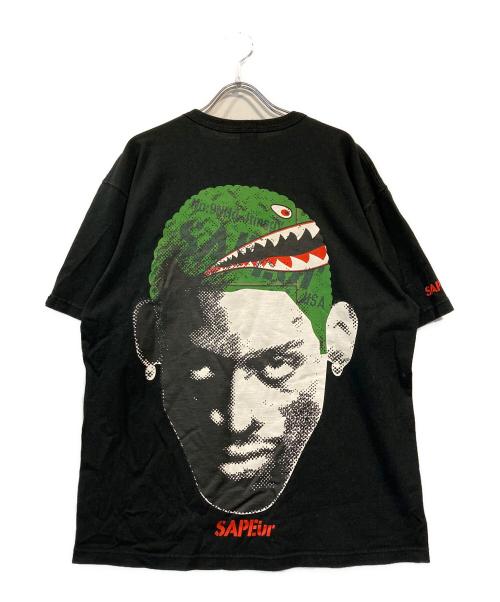 SAPEur（サプール）SAPEur (サプール) SHARKMOUTH TEE ブラック サイズ:Mの古着・服飾アイテム