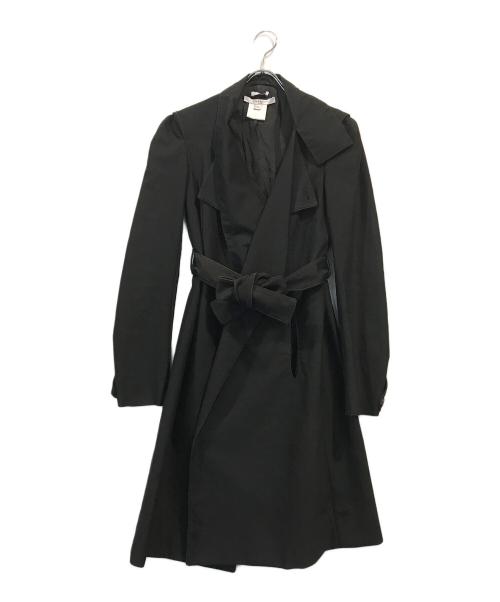GIVENCHY（ジバンシィ）GIVENCHY (ジバンシィ) デザイントレンチコート ブラック サイズ:38の古着・服飾アイテム