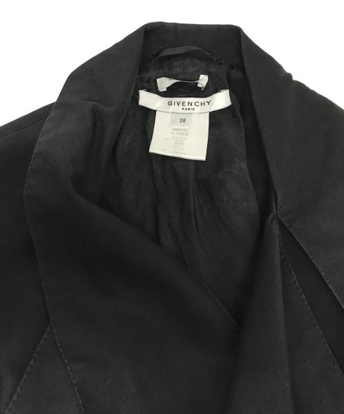 GIVENCHY（ジバンシィ）GIVENCHY (ジバンシィ) デザイントレンチコート ブラック サイズ:38の古着・服飾アイテム