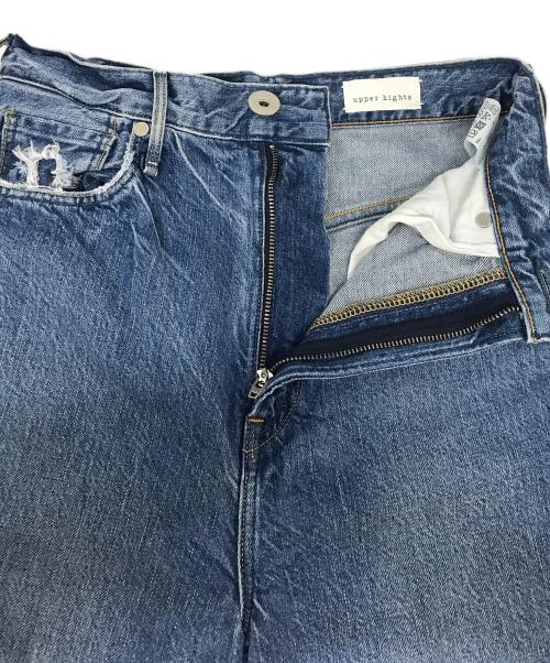 upper hights（アッパーハイツ）upper hights (アッパーハイツ) ワイドストレートデニムパンツ インディゴ サイズ:22の古着・服飾アイテム