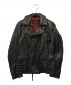 Harufハルフ）の古着「カウレザージャケット」｜ブラック
