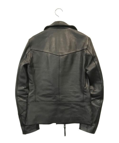 Haruf（ハルフ）Haruf (ハルフ) カウレザージャケット ブラック サイズ:Sの古着・服飾アイテム