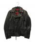 Haruf（ハルフ）の古着「カウレザージャケット」｜ブラック