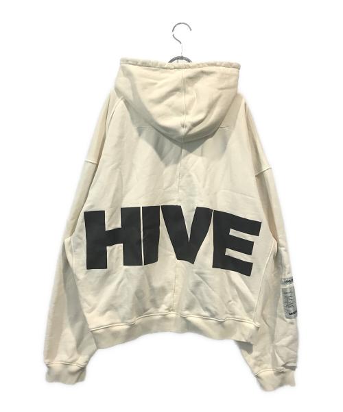 B1ARCHIVE（ビーワンアーカイブ）B1ARCHIVE (ビーワンアーカイブ) OVERSIZED HOODIE SIDE PANEL アイボリー サイズ:XLの古着・服飾アイテム