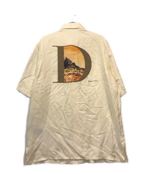 Dior（ディオール）Dior (ディオール) バックロゴ半袖シルクシャツ アイボリー サイズ:38の古着・服飾アイテム