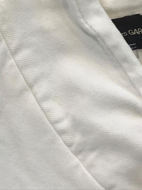 COMME des GARCONS（コムデギャルソン）COMME des GARCONS (コムデギャルソン) 縮絨ワイドラペルジャケット ホワイト サイズ:Mの古着・服飾アイテム