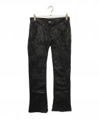 TORNADO MARTトルネードマート）の古着「コーティングデニムパンツ」｜ブラック