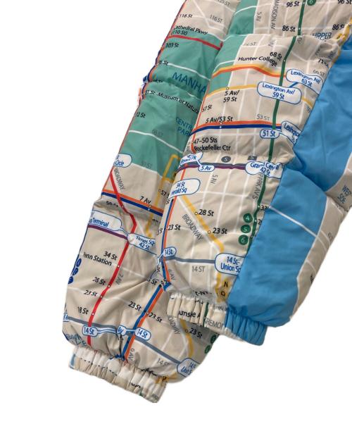 FIRST DOWN（ファーストダウン）FIRST DOWN (ファーストダウン) atmos (アトモス) 地図柄リバーシブルダウンジャケット マルチカラー サイズ:SIZE XLの古着・服飾アイテム