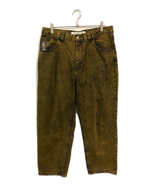 POLeR（ポーラー）POLeR (ポーラー) デニムパンツ イエロー×ブラック サイズ:34の古着・服飾アイテム