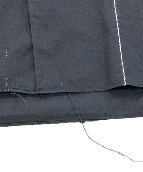 BLACK COMME des GARCONS（ブラックコムデギャルソン）BLACK COMME des GARCONS (コムデギャルソン) ホワイトステッチシャツ ブラック サイズ:Lの古着・服飾アイテム
